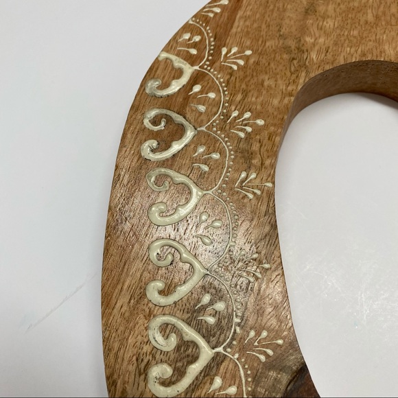 Wood Initial C Wall or Shelf Decor Boho - Picture 2 of 4